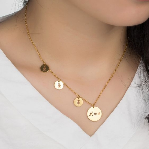 Mom and daughter pendant - Picture 2 of 4